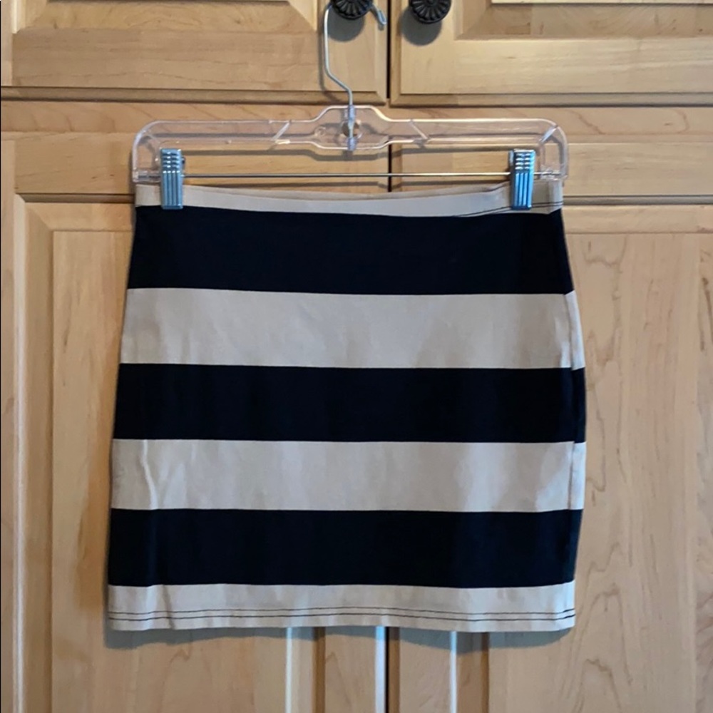 Striped mini skirt size 6